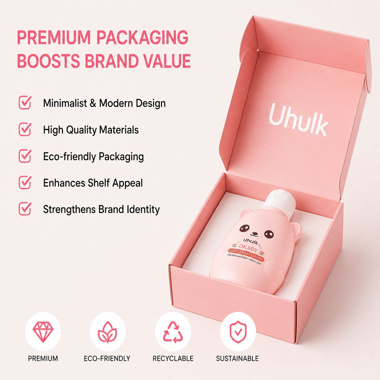 Uhulk Soft Bear Baby Lotion