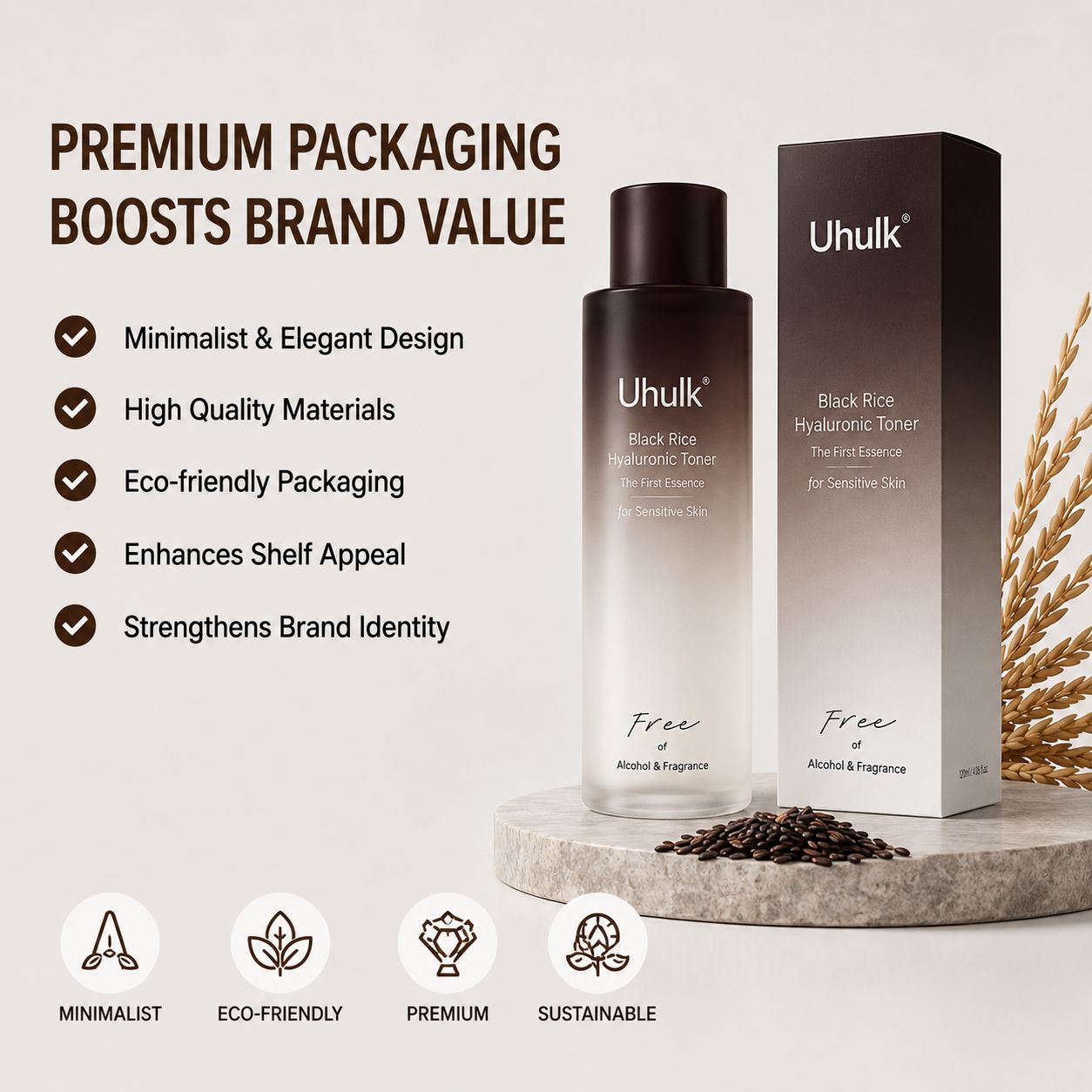 Uhulk Black Rice Barrier Toner