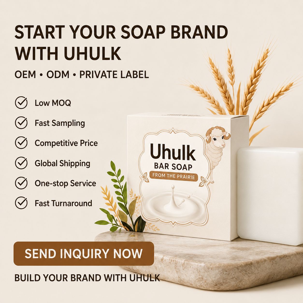 Uhulk Goat Milk Nourishing Bar Soap
