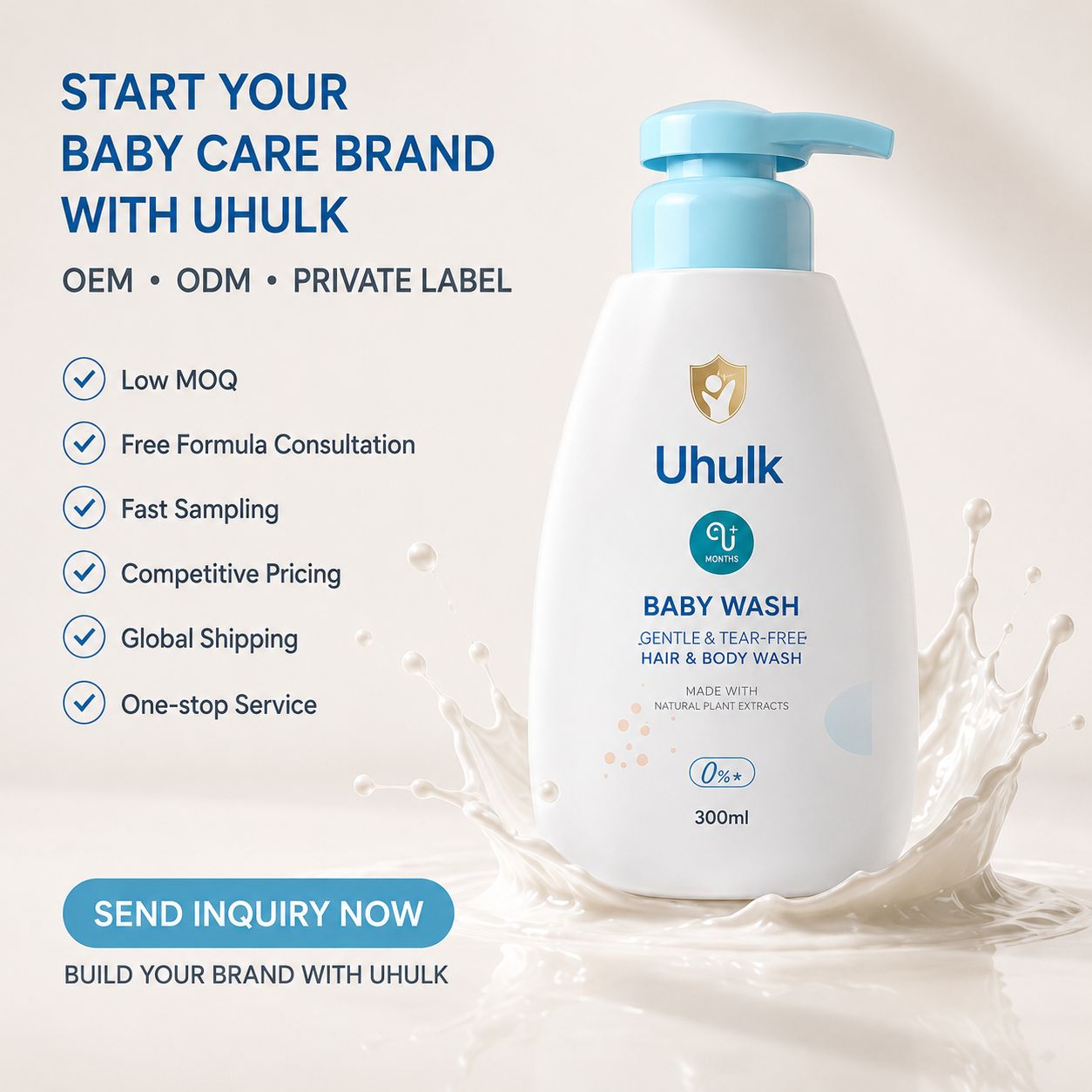 Uhulk Tear-Free Baby Wash